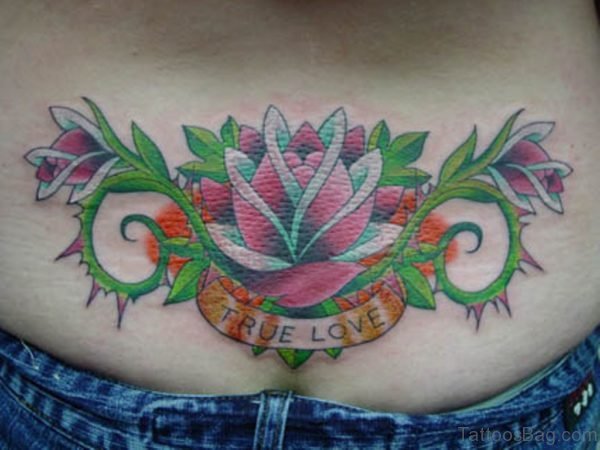 Nice Rose Flower Tattoo