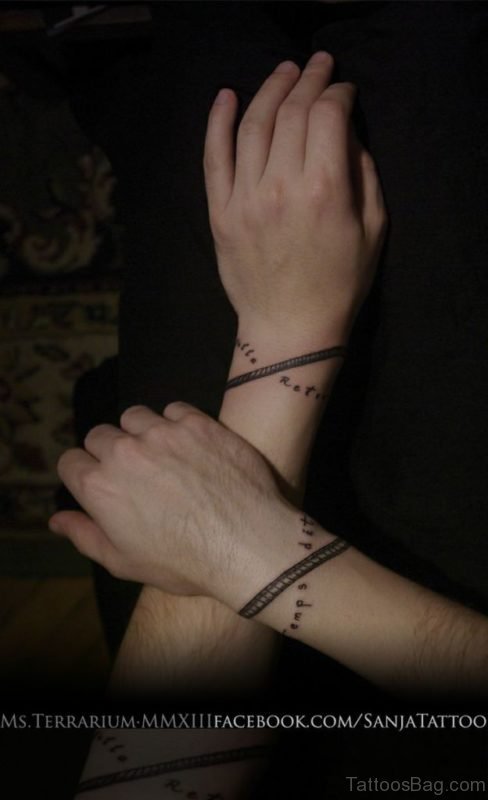 Fantastic Snake Tattoo On Wrist