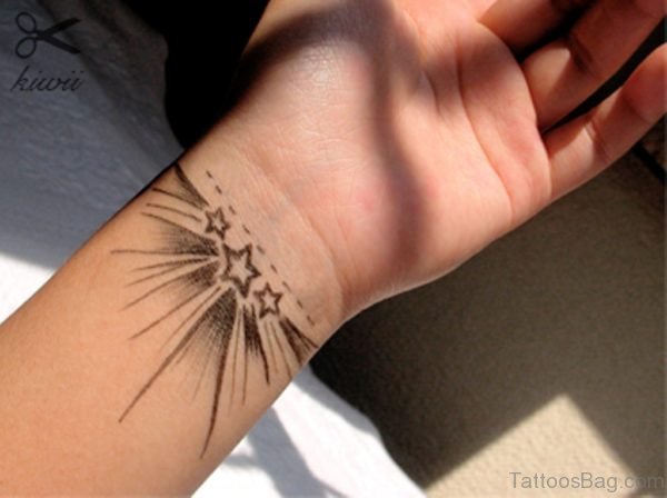 Nice Stars Tattoo On Wrist
