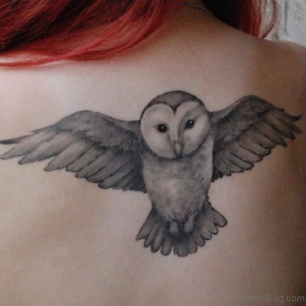 Open Wings Owl Tattoo