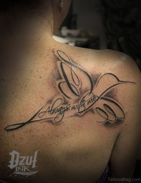 Outline Hummingbird Tattoo