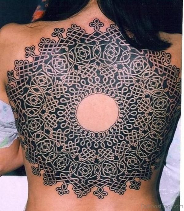 Outstanding Geometric Tattoo On Full Back