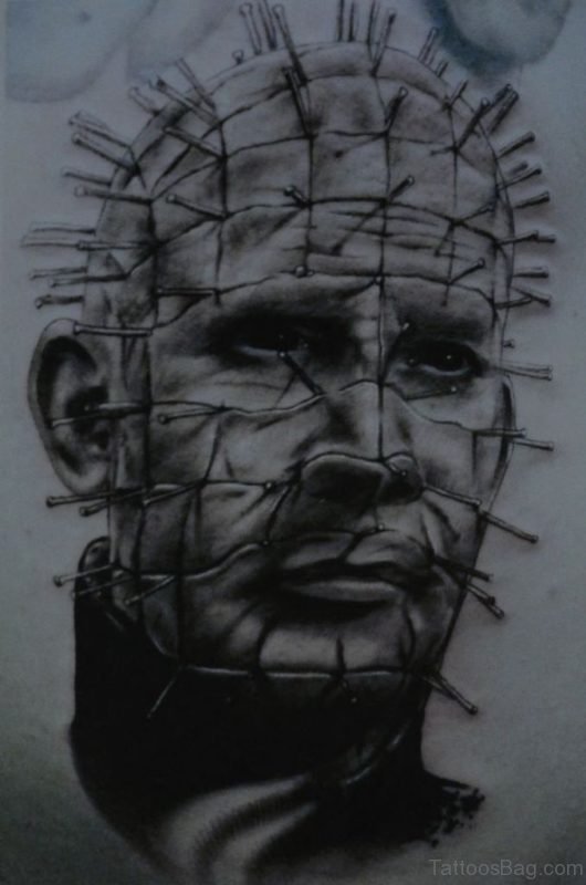 Outstanding Horror Tattoo On Back