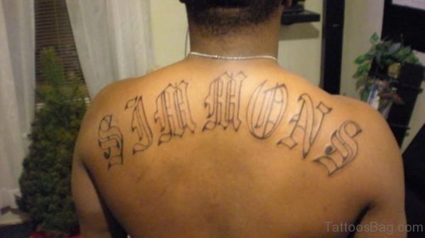 Outstanding Old English Tattoo