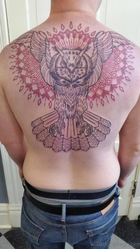 Owl And Mandala Tattoo