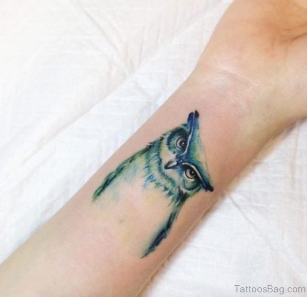 Owl Face Tattoo