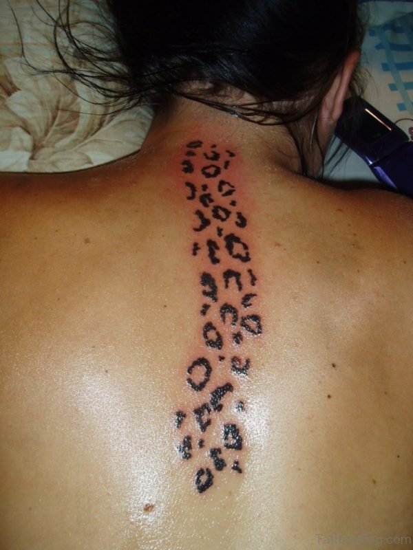 Paw Tattoo On Back