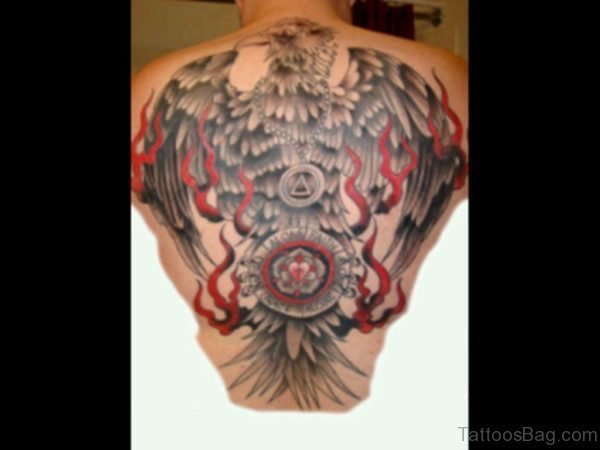 Phoenix Tattoo On Back