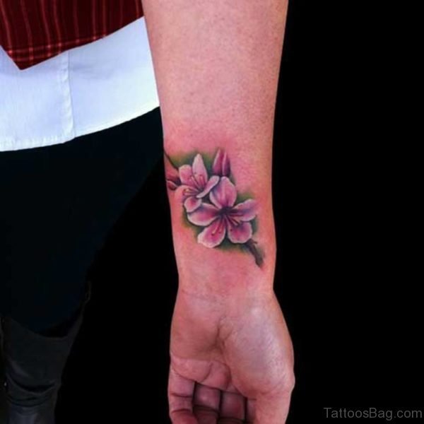 Flower Tattoo On Wrist