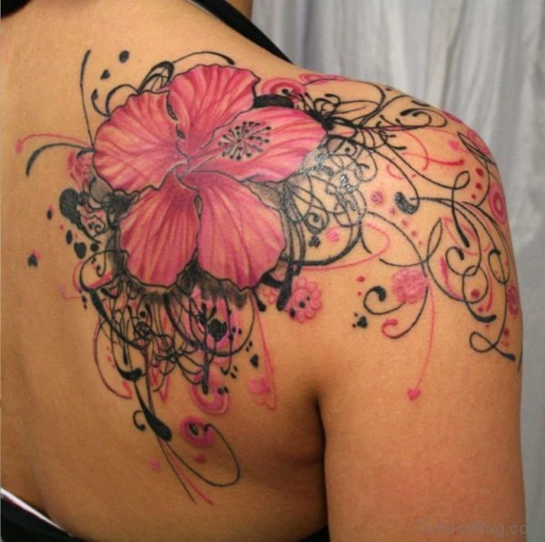 Pink Flower Tattoo