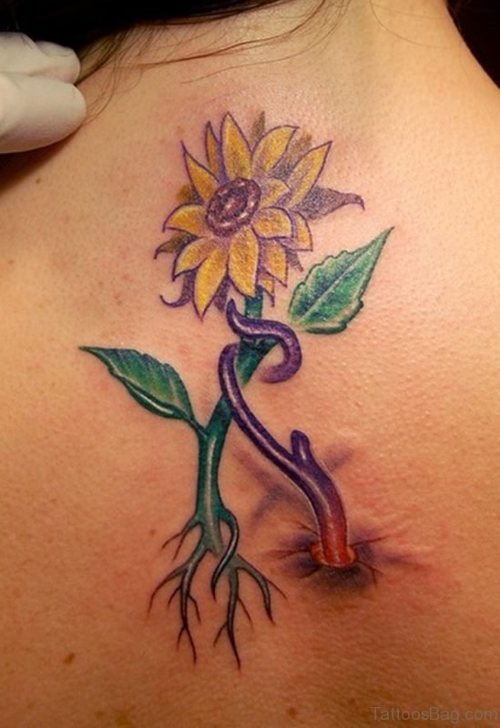 Pretty Sunflower Tattoo