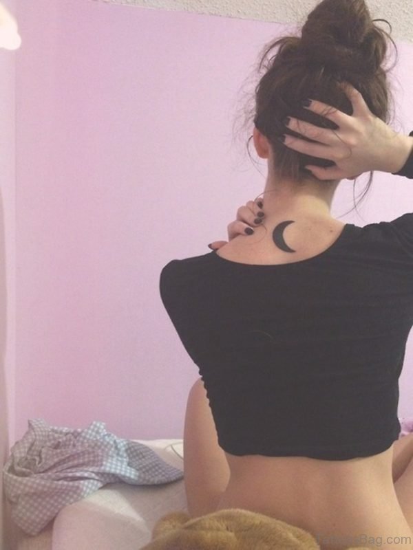 Pretty Moon Tattoo On Back