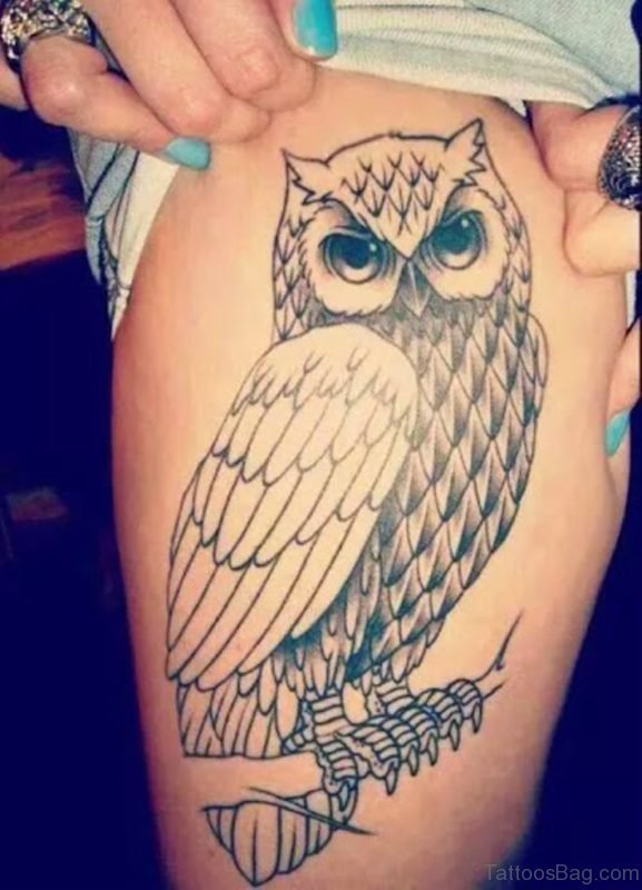 Pretty Owl Tattoo