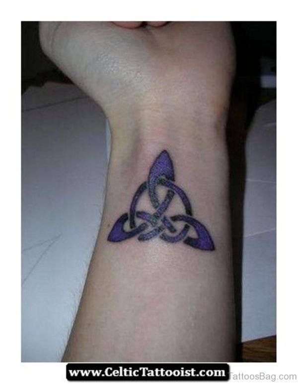 Purple Celtic knot Tattoo