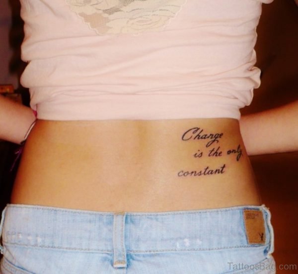 Quotes Tattoo On Lower Back