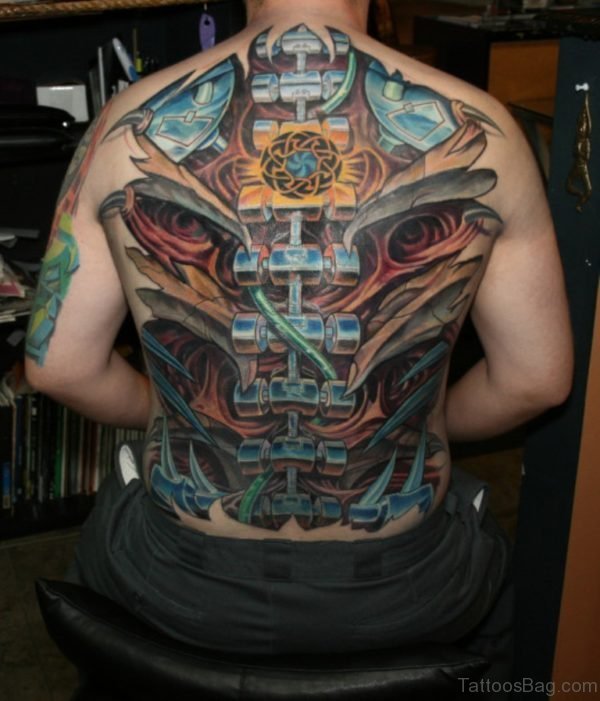 Realistic Biomechanical  Tattoo