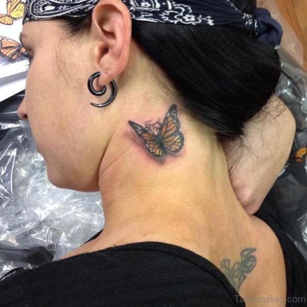 Realistic Butterfly Tattoo Design