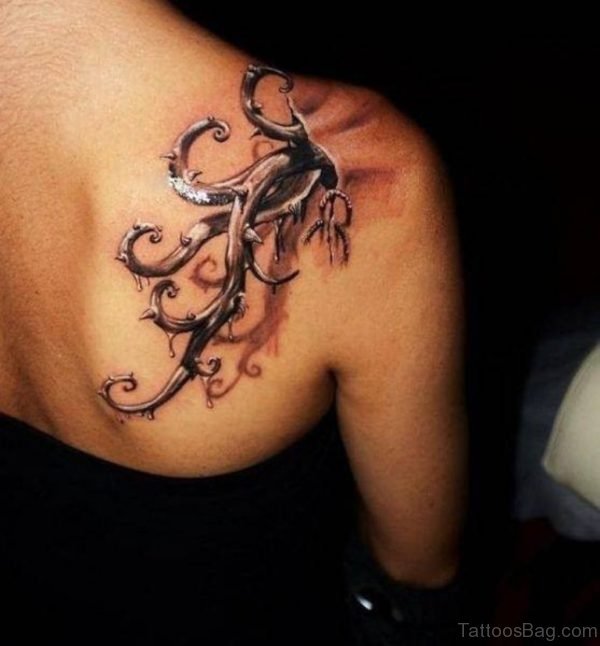 Realistic Vine Tattoo