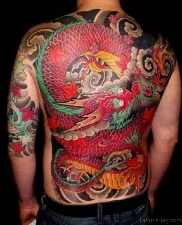 Dragon Tattoo Design On Back