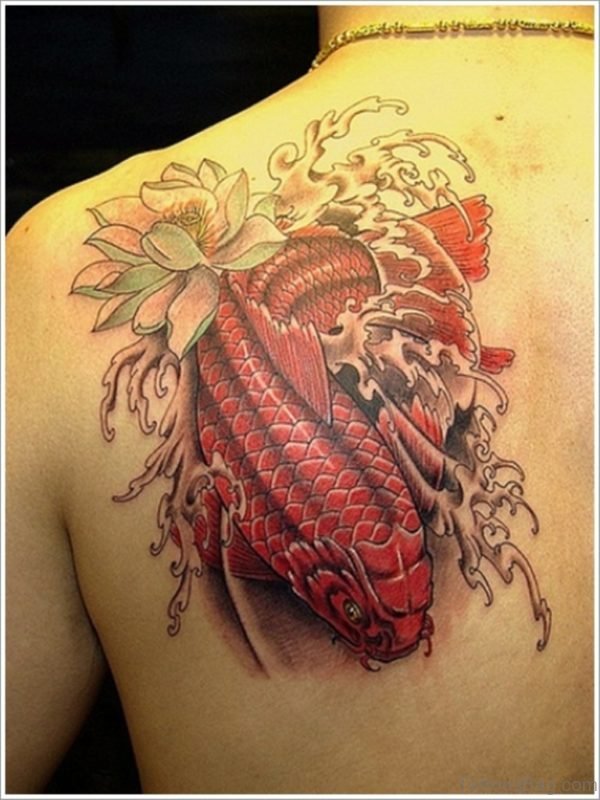 Red Fish Tattoo Design