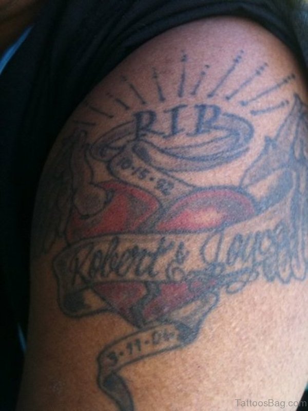 Rip Halow Broken Heart Tattoo