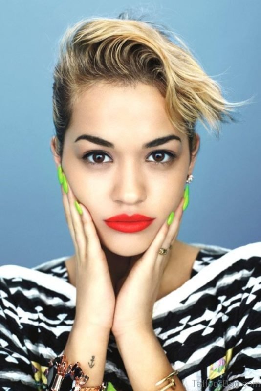 Rita Ora Anchor Tattoo