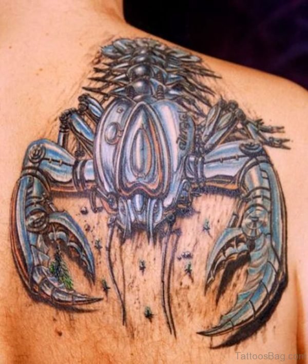 Robotic crab tattoo