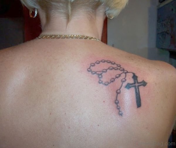 Rosary Tattoo On Back