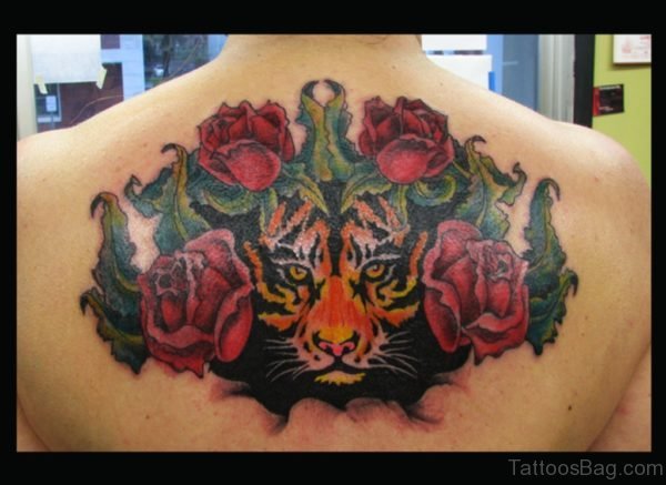 Rose And Tiger Tattoo
