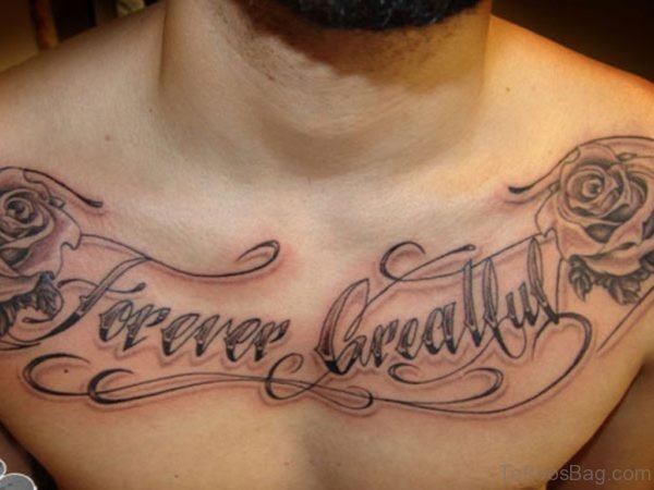 Rose & Lettering Tattoo