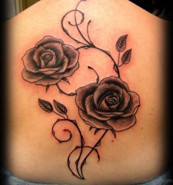 Rose Tattoo On Back
