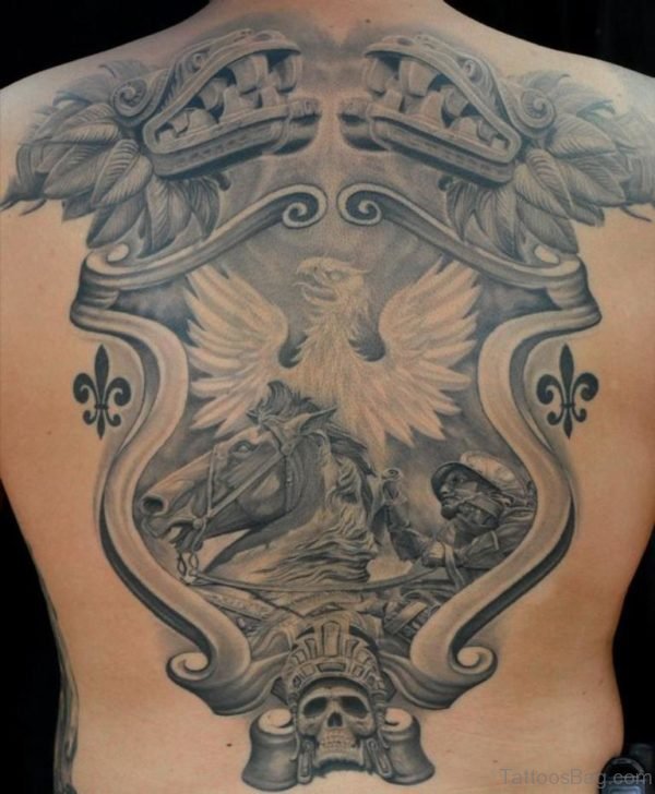 Shield Healed Tattoo