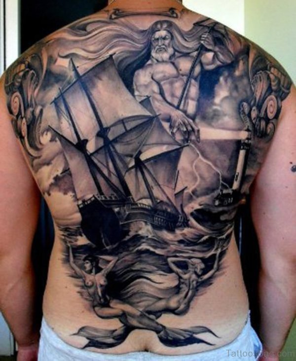 Ship Tattoo Design 