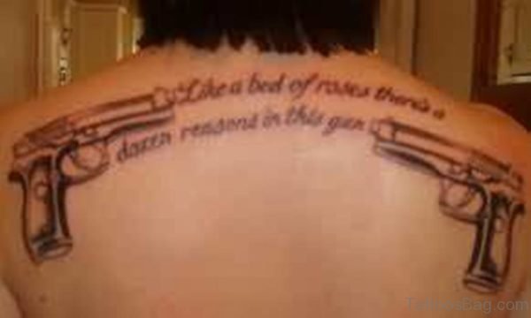 Shooting Gun Tattoo