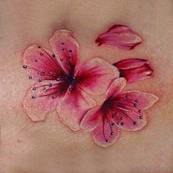 Awesome Cherry Blossom Tattoo Design