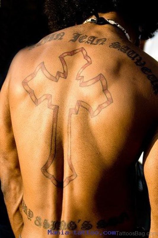 Simple Cross Tattoo