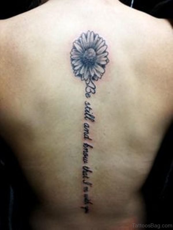Simple Daisy Flower Tattoo