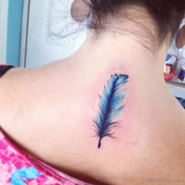 Simple Feather Tattoo