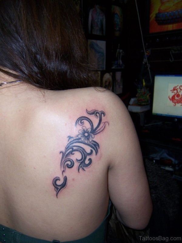 Simple Flower Tattoo