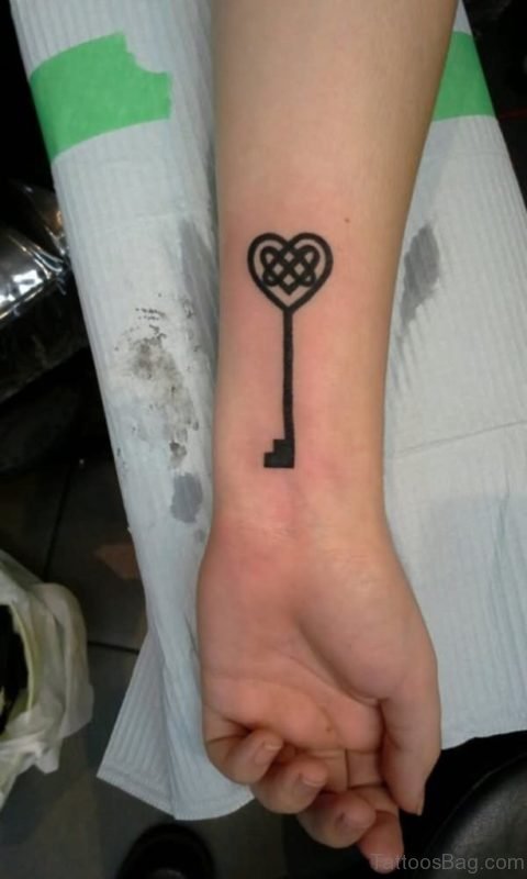 Simple Key Tattoo