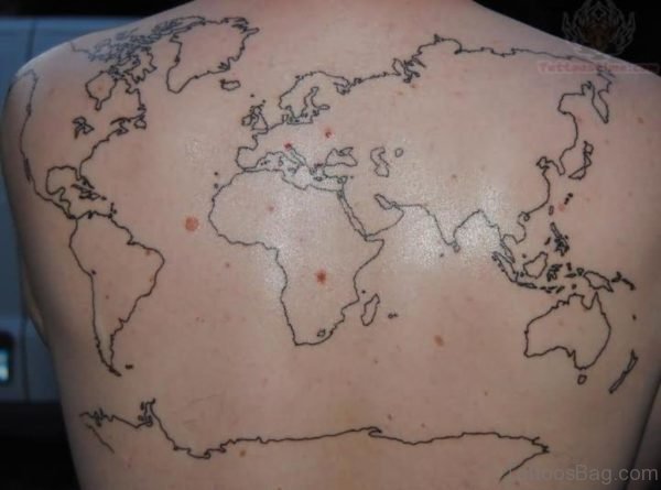 Simple Map Tattoo
