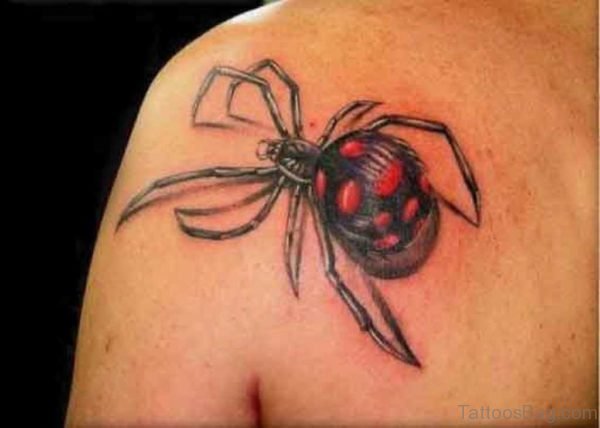 Simple Spider Tattoo Design