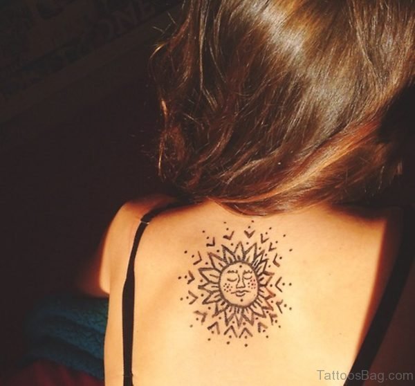 Simple Sun Tattoo
