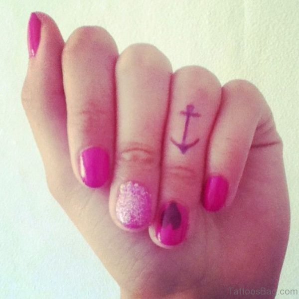 Small Anchor Tattoo Design