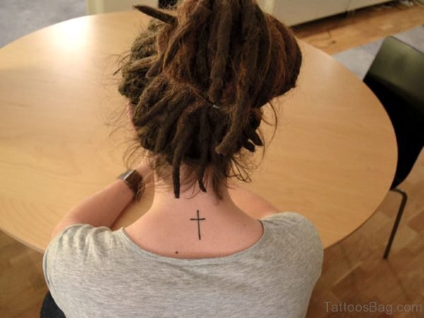Small And Simple Cross Tattoo