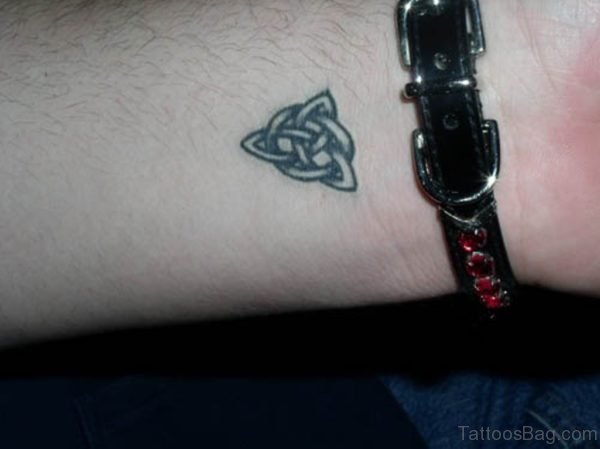 Small Celtic knot Tattoo on Wrist
