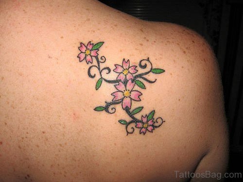 Small Cherry Blossom Tattoo