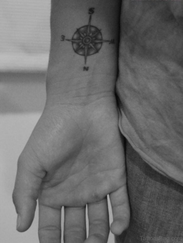 Small Compass Tattoo