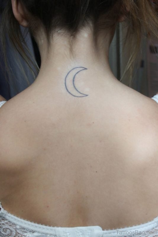 Small Moon Tattoo