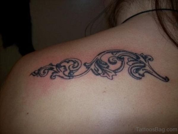 Small Vine Shoulder Tattoo